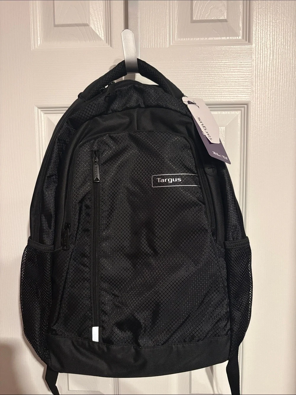 BNWT TARGUS Targus Black Laptop Backpack with Front Zipper Pocket